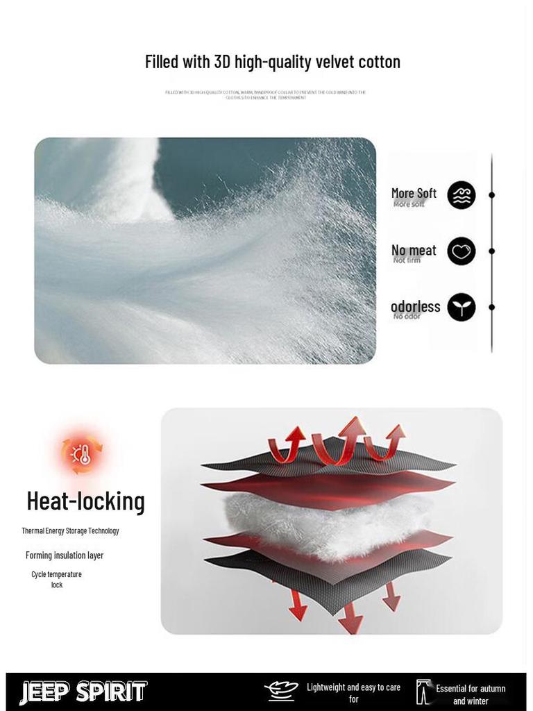 JEEP SPIRIT Men's Graphene Heated Winter Padded Jacket