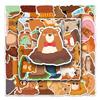 50 Groundhog Doodle Personalized Cartoon Animal Children's Gurgle Card DIY Mobile Box Stickers Waterproof