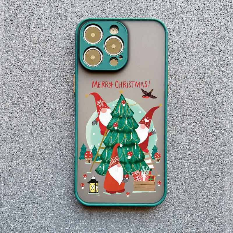 New Year Christmas Santa Claus Phone Case for IPhone 14 13 12 11 Pro Max Mini 15 Pro Max XS XR X 15 14 8 7 Plus Cute Back Covers