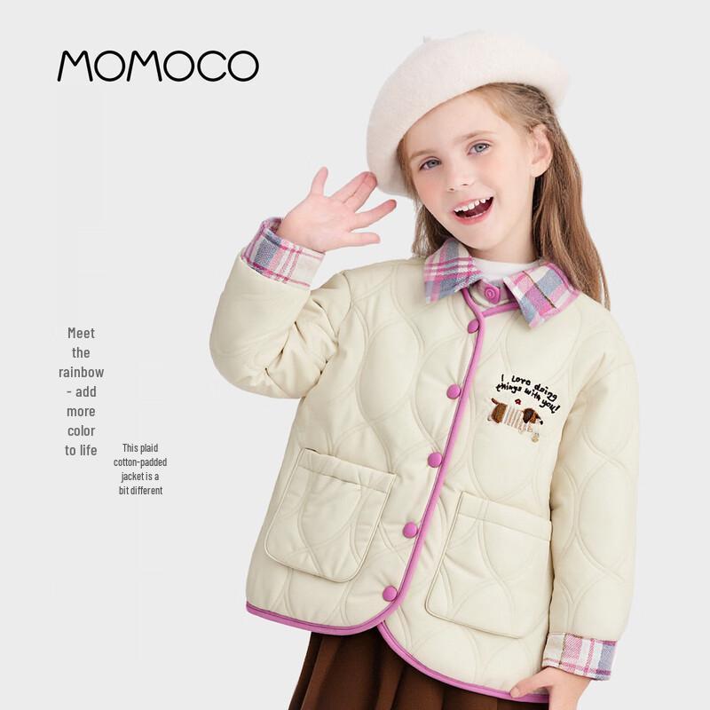 

Зимняя утепленная куртка для девочек MOMOCO, имитация двух предметов 105