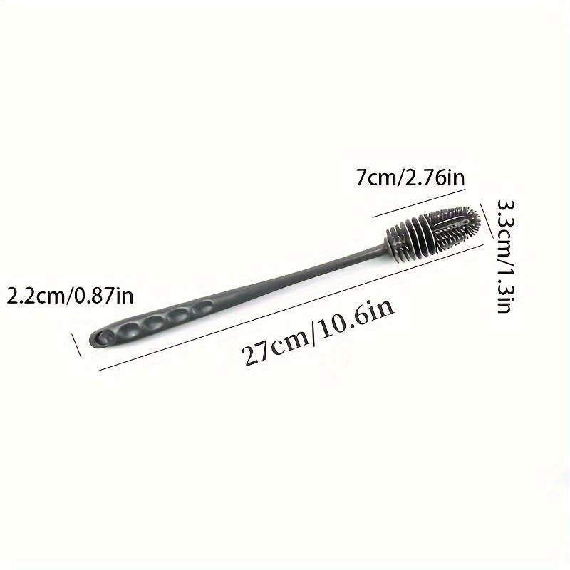 Long Handle Silicone Bottle Brush, Washing Cup Artifact Brush, Household Water Cup Brush