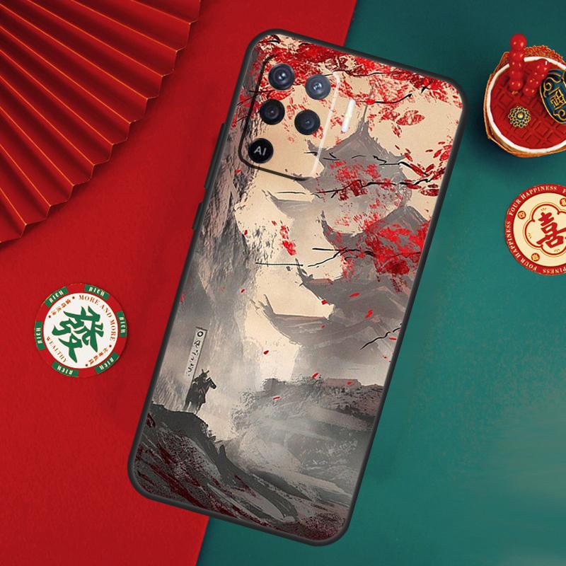 Japanese Style Art Case For Oppo A15 A17 A57 A6 A5 Pro A54 A74 A94 A16 A76 A96 A40 A60 A80 A18 A38 A58 A78 A98