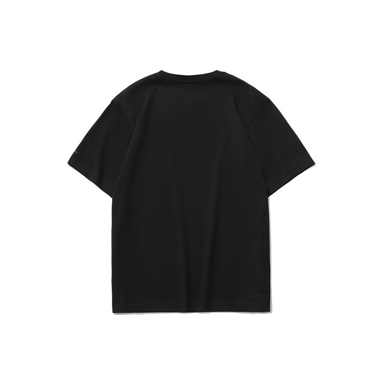 Li Ning Sports Fashion Series Round Neck Short Sleeve T-Shirt And Shorts Set Men sets Blue Black AKSS983-2+AHSR340-12