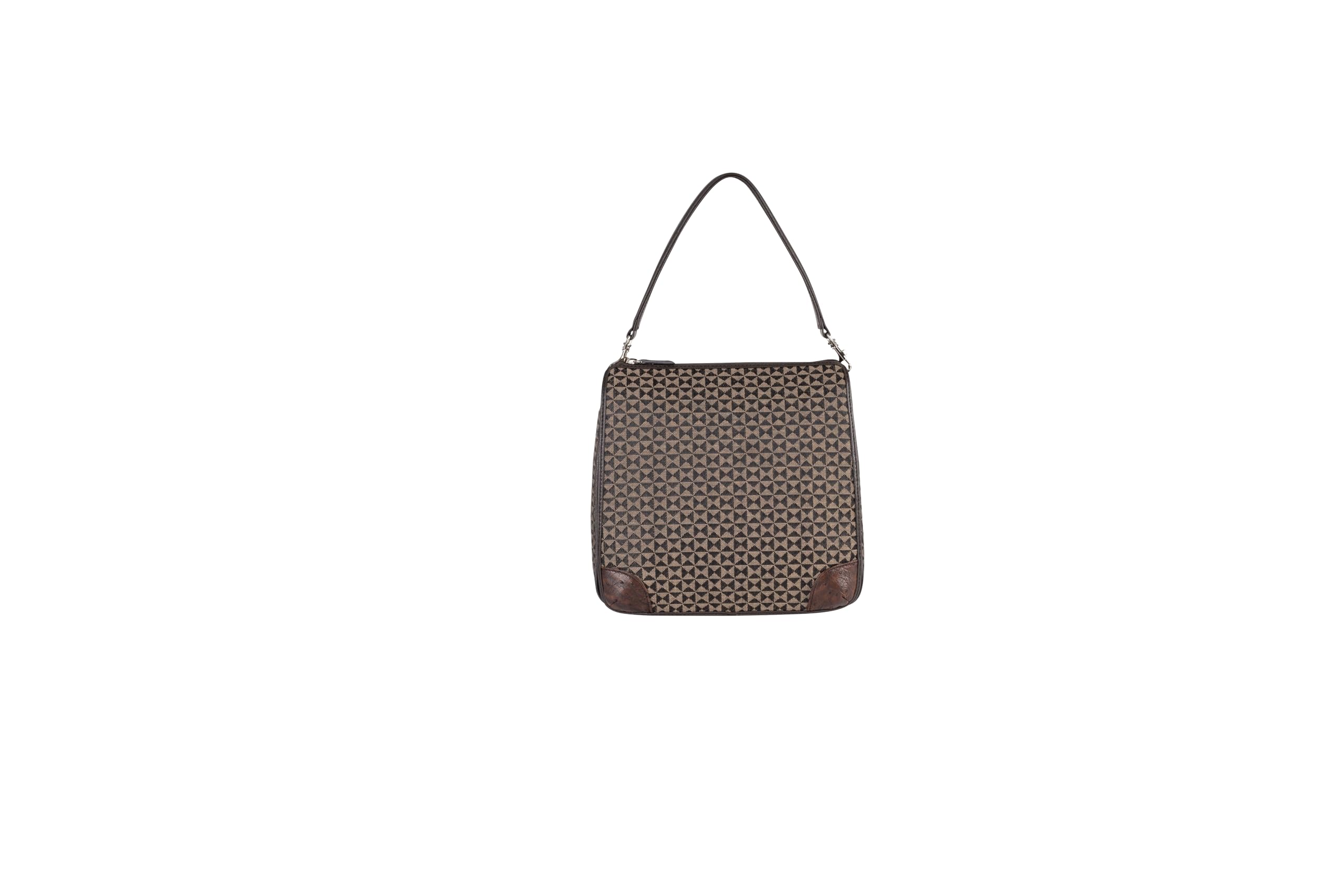 

Shoulder Bag Horsehair Ostrich Diamond Pattern Brown [Hideo Wakamatsu] Women s 34-66380 коричневый