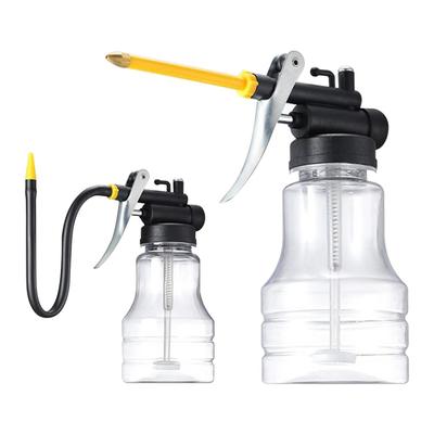 High Pressure Oiler Grease Flex Gun Oil Pump Cans 250ML Hand Tools Lubricator Clear Oil Can Transparent Plastic