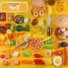 Cross-Border Kids' Fruit Cutting Toy Set: Simulation Veggie & Fruit Basket with Role-Playing Pizza Kitchenware for Boys & Girls