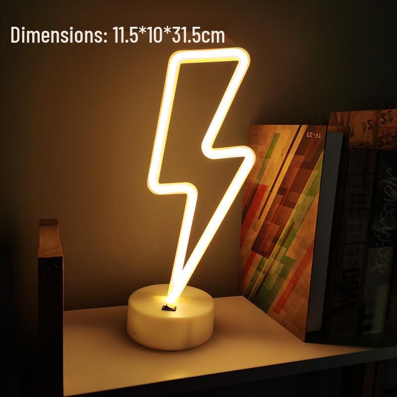 Luz de Mesa LED Neon para E-Sports e Decoração de Quarto