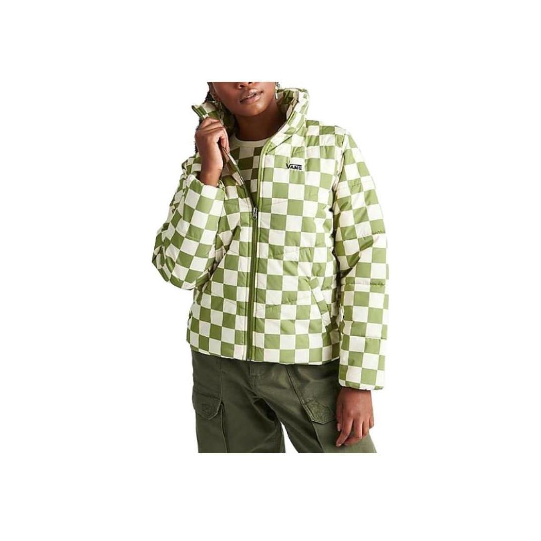 

Vans Женская куртка с длинным рукавом, воротником-стойкой, на молнии, клетчатая, зеленая VN0A7YK6310 M