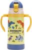 Stainless Steel Water Bottle with Baby Dinosaur Picture Double-Handed Straw, Mug, Book, 350ml, STWM3N-A