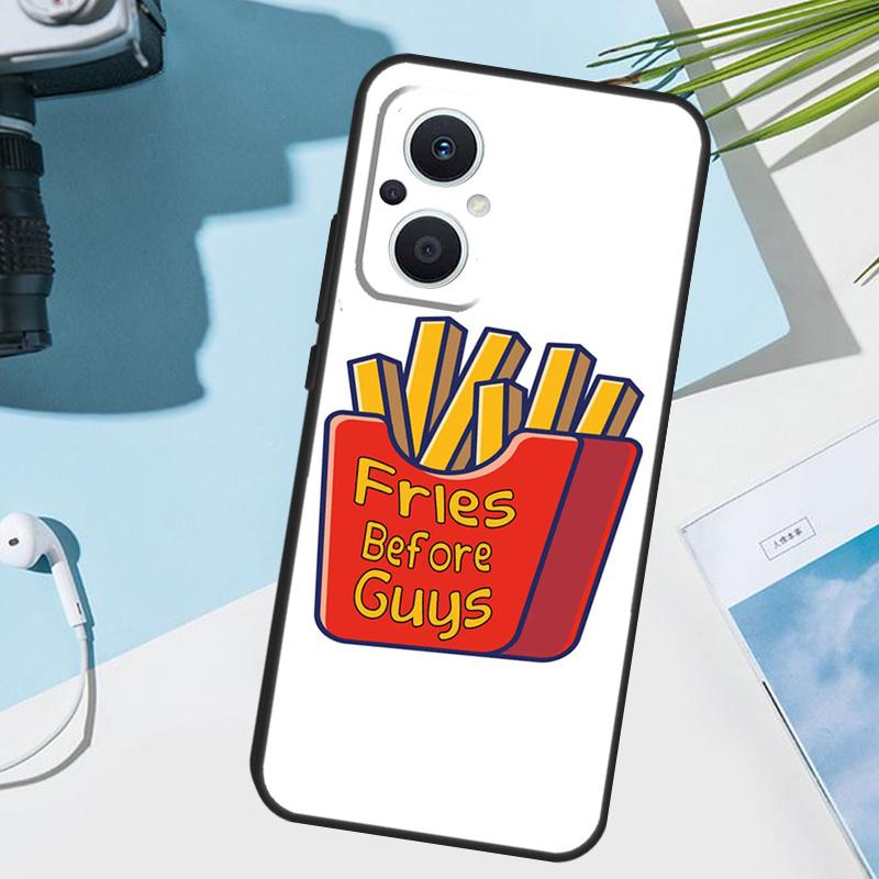 French Fries Before Guys Cover For OPPO Reno 12F 11F 13F 14F 8T 7 8 Lite 10 11 12 13 14 OPPO Find X9 X8 X6 X5 Pro Case