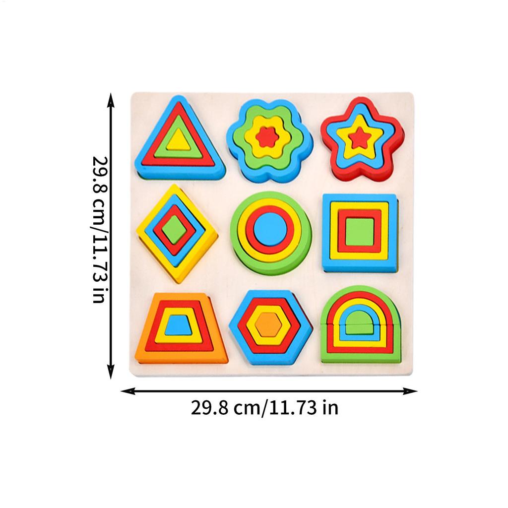 Baby Puzzle Toddler Puzzles Geometric Activities Games For Learning Development Preschool Education Kindergartens Kids Boys
