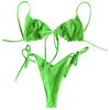 Women's Swimwear Solid Colour Bikini Strappy Swimsuit Split Swimsuit Set