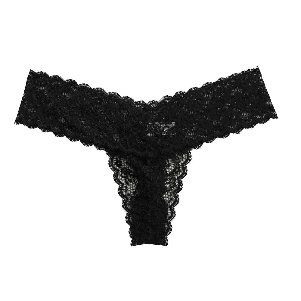 Lace Thong Women Lace Low Waist Panties Sexy Transparent Underwear Ladies Briefs Lingere Panty Underware Womens Lingerie
