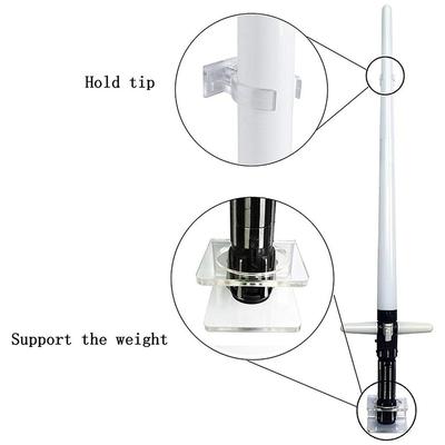 Universal Clear Acrylic Rack Lightsaber Display Wall Mount Light Saber Wall Rack