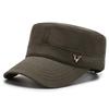 Hat Solid Color Flat Top Hat Spring and Autumn Fashion Short Brim Visor Cap Cap Casual Hat Versatile