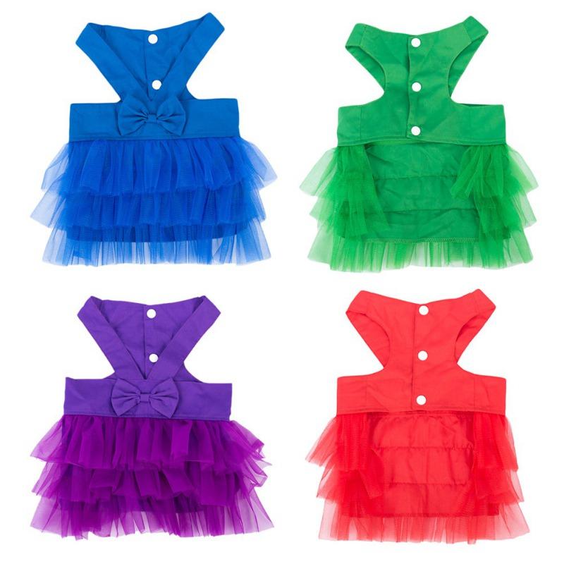 Летнее кружевное платье для собак Платье принцессы для собак Платье для домашних животных — фото 4