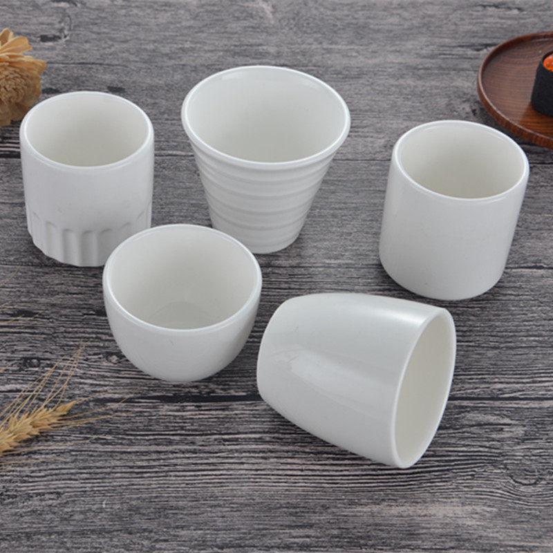 Ren Vit Keramisk Te kopp