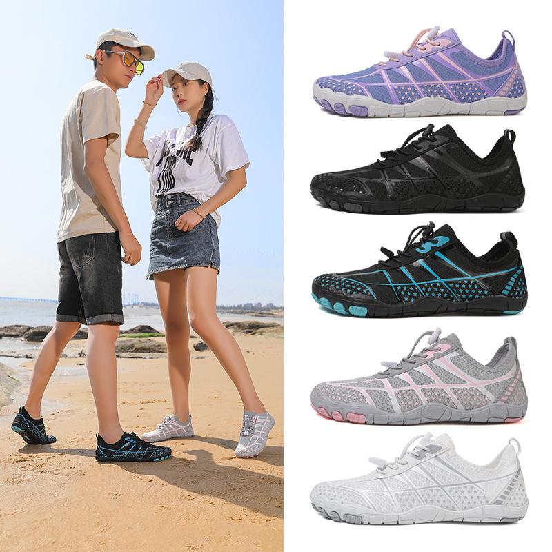 New Outdoor Creek Walking Shoes Men's and Women's Beach Swimming Shoes Couple Five-finger Wading Shoes Indoor Fitness Yoga Shoes