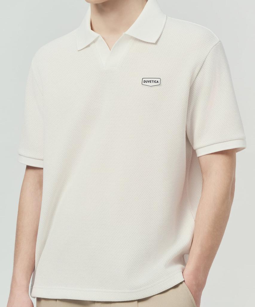 DUVETICA Matarello (Light Ivory) (Men'S Short-Sleeve Polo Shirt)