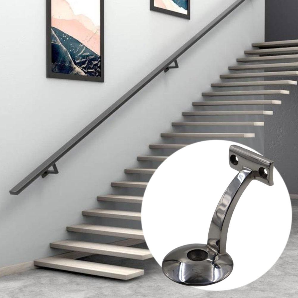 Heavy Duty Stainless Steel Handrail Brackets for Stairs with Easy Installation and Long Lasting Support Indoors and Outdoors