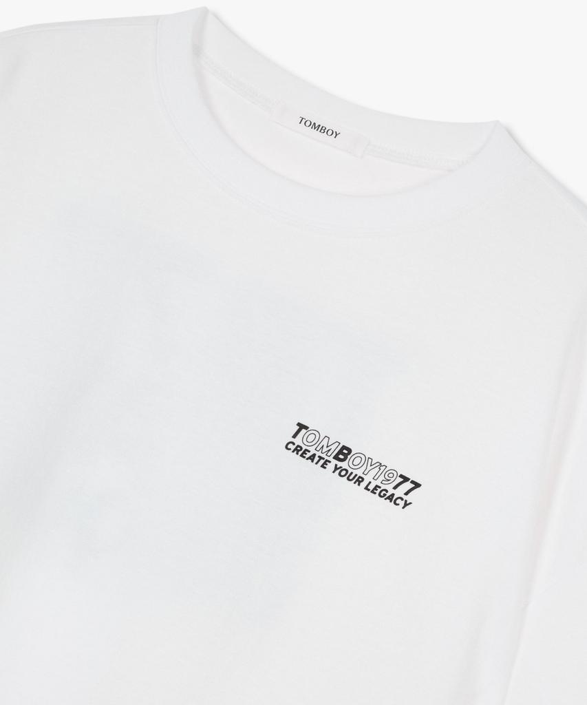 STUDIO TOMBOY Unique Lettering Short Sleeve T-Shirt_White 9176222994