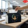 2D Flat, 1pc Tissue Box, Printed On Both Sides, Modern Artistic Tissue Box Lantern Stars Print Durable Polyester Fabric for Home, Office, Car, Party R