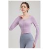 Yoga Clothes With Chest Pads, Tops, Women's High-end Fitness Clothes, Sports Cycling, Pilates Training, Beautiful Back, Long Sleeves