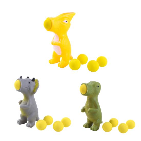Dinosaur Popper Toy Kids Stress Relief Ball Shooter Emotion Releasing Bright