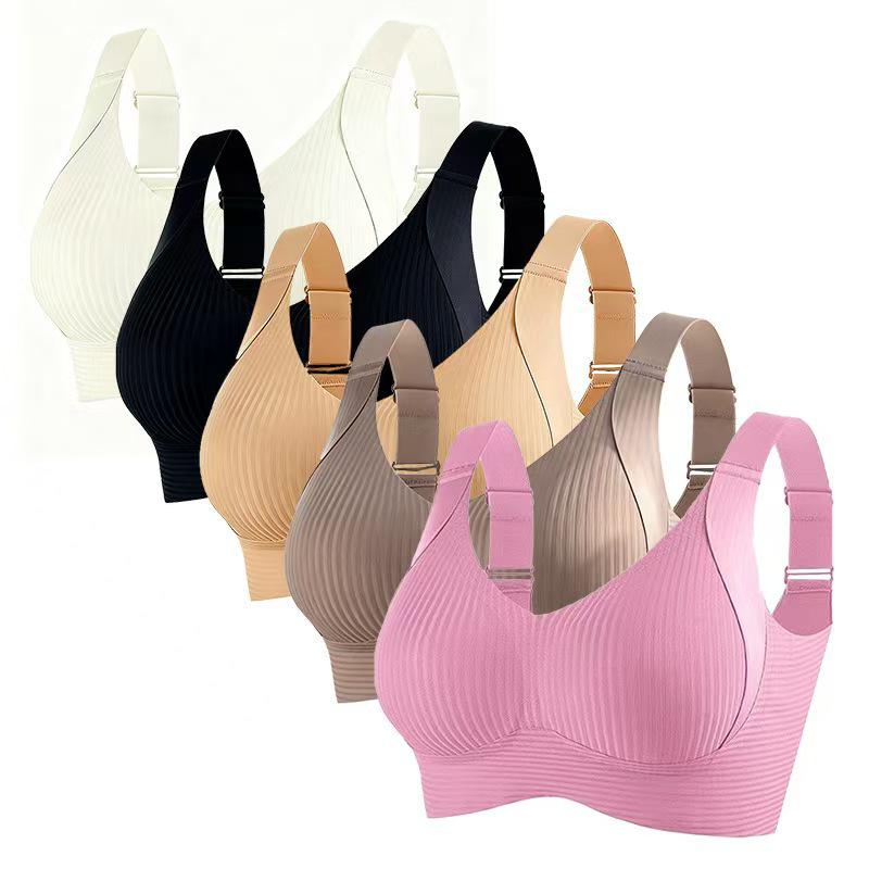 Reggiseno senza cuciture regolabile a coppa piena per donne con seno abbondante, anti-cedimento, design sottile, disponibile in taglie piccole e grandi