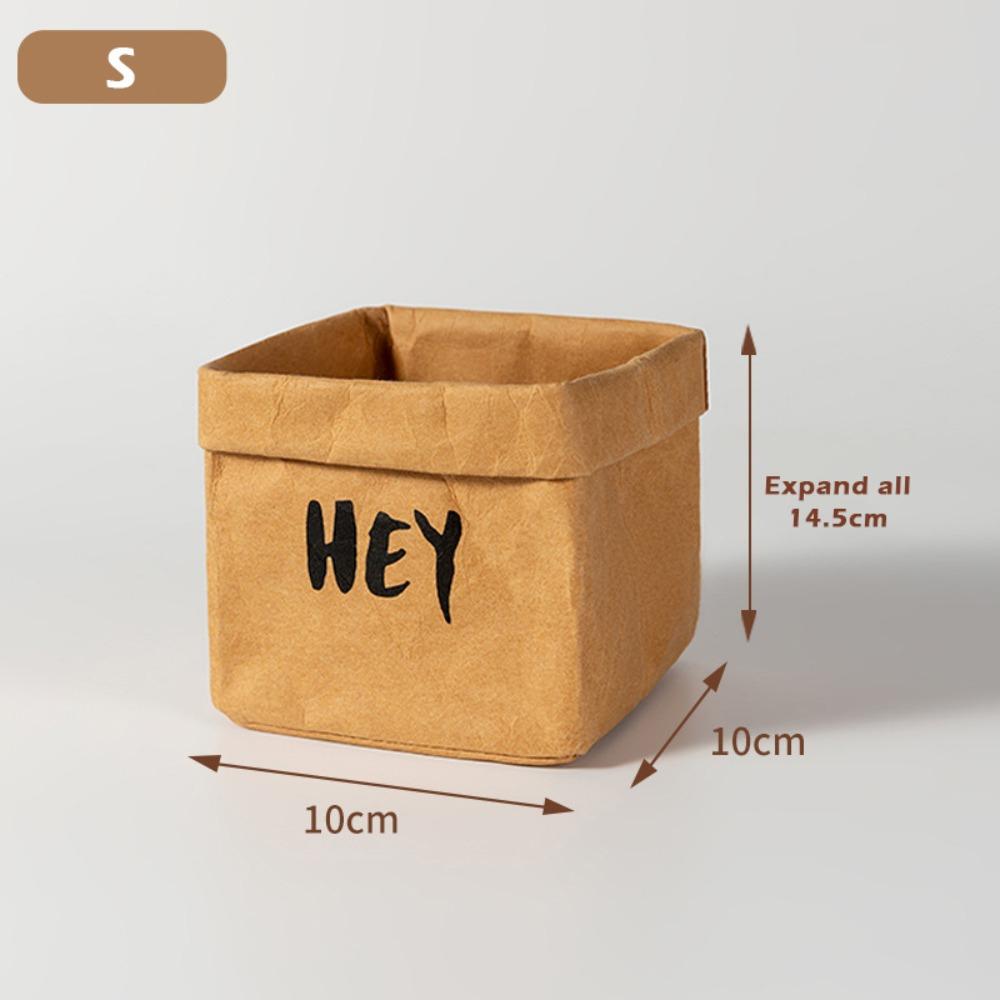 Large Capacity Packaging Bag Waterproof Takeaway Bag Kraft Paper Bag  Refrigerator Kitchen