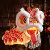 DIY Material Package New Year Lion Dance Lantern Waterproof with Tassel Handmade Lantern Festival Atmosphere Hanging Ornament