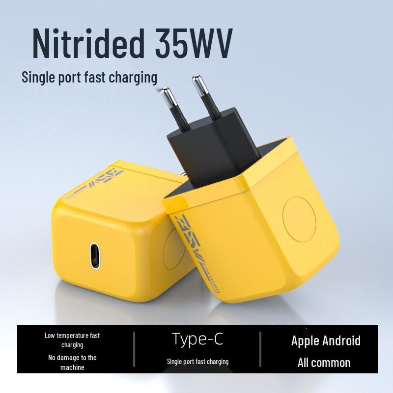 33W GaN Dual-Port Fast Charger, PD3C Certified, Compatible with iPhone