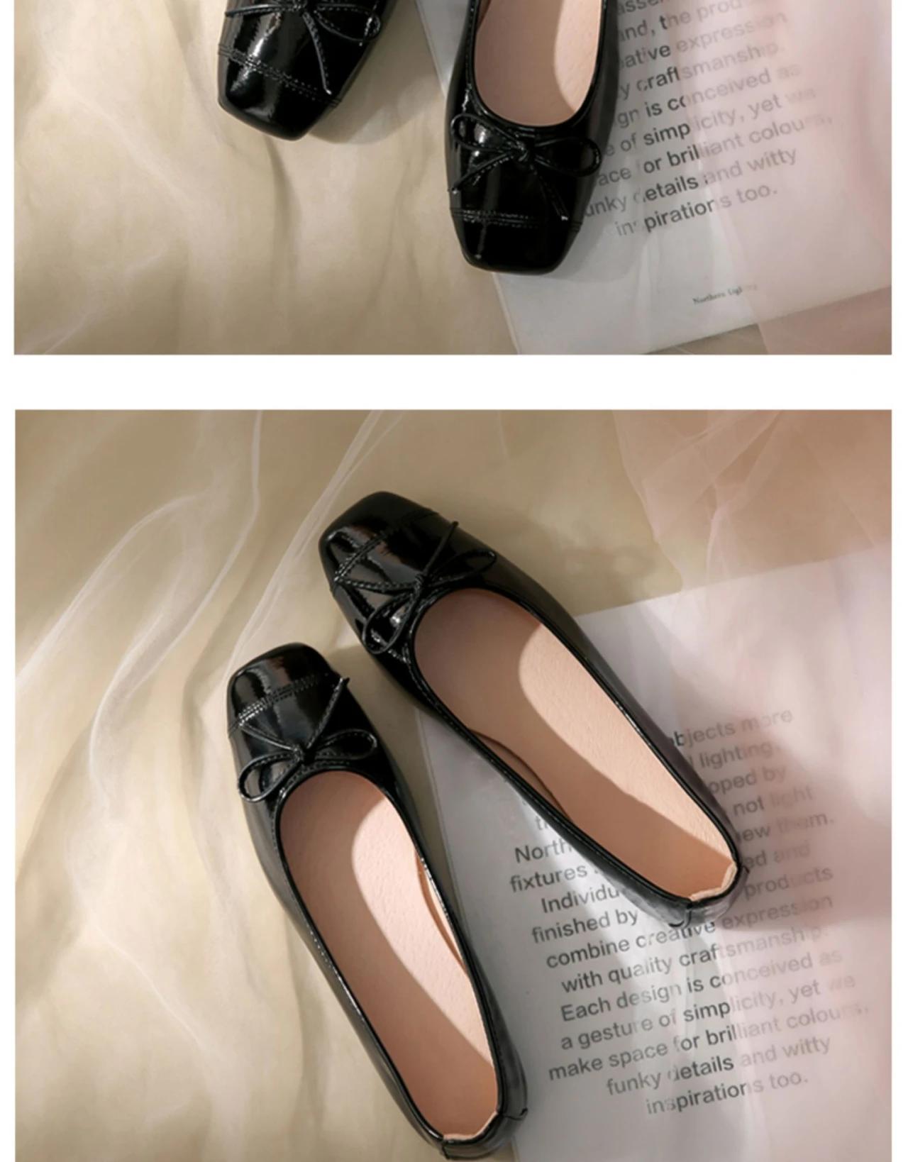 

Flat Shoes Women Ballerinas Round Toe Bowtie Slip on Ballet Flats Lazy Loafers Ladies Casual Flats Shoes 2026 39 чорний