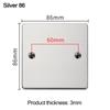 Stainless Steel Bottom Box Panel 86 /120 Type Blank Panel New Embedded Panel