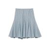 Women's 2025 Plaid Wave Style Wide Hem Midi Skirt