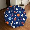 1pc Sports Balls Pattern Umbrella with Plastic Handle,Suitable for All Seasons Home Travel Outdoor UmbrellaDD1769