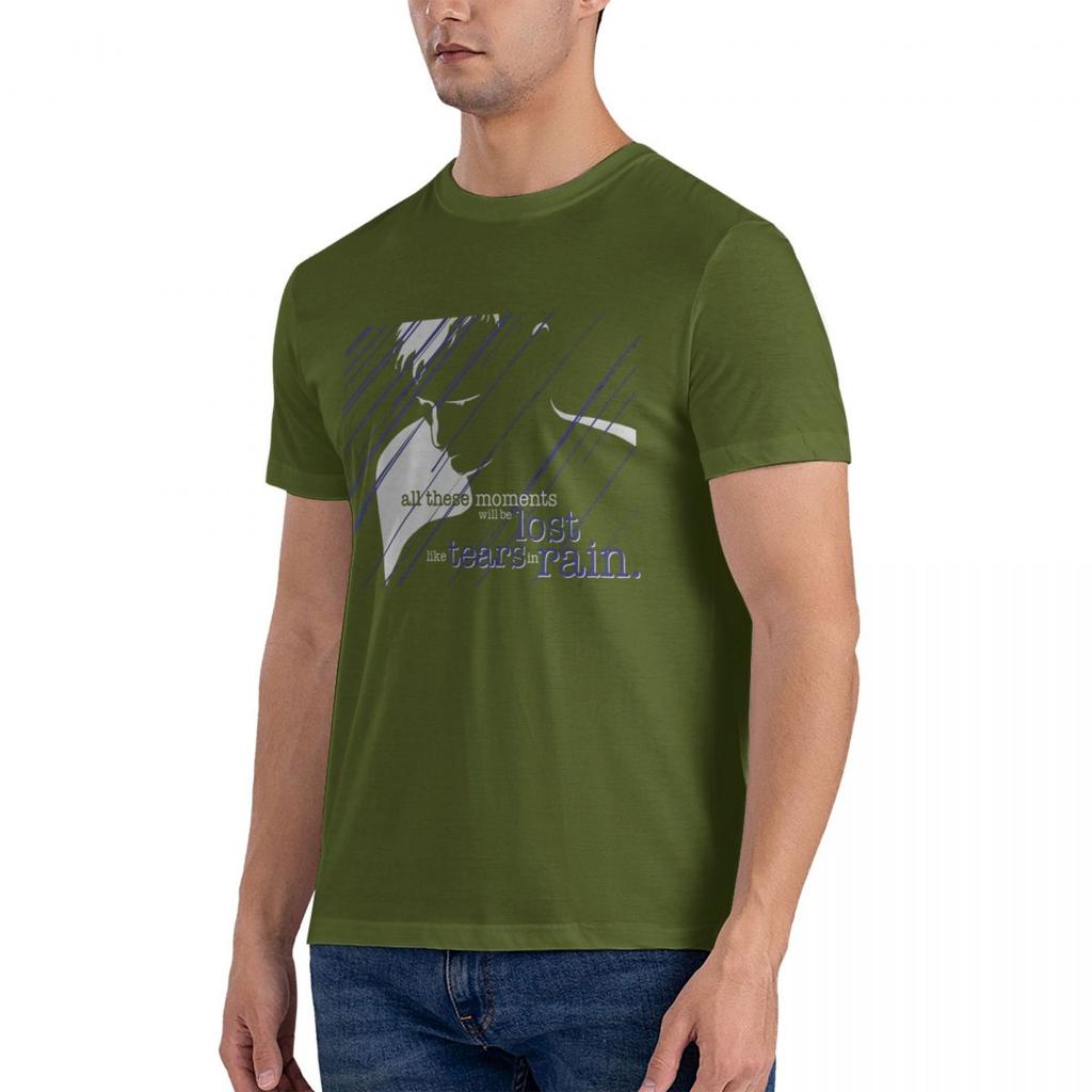 T-shirt Blades Runner 2049 Like Tears In Rain Print Men Tee Shirts Top Y2k Harajuku Tee Tops Street Fashion