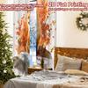 2pcs, 2D FLAT PRINTING Curtains (Without Rod) Autumn Fox(4) Minimalist Holiday Curtains Versatile Polyester Curtains Art Deco