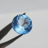 CERTIFIED Lite Blue Sapphire 9.25 Ct Natural Loose Gemstone Round Cut Ring Size P-1118-S