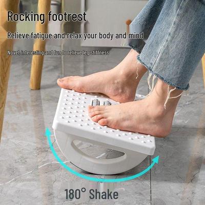 Suport Ergonomic Semi-Circular Basculant pentru Picioare - Scaun Mic Anti-Alunecare pentru Sub Birou, pentru Acasă și Birou