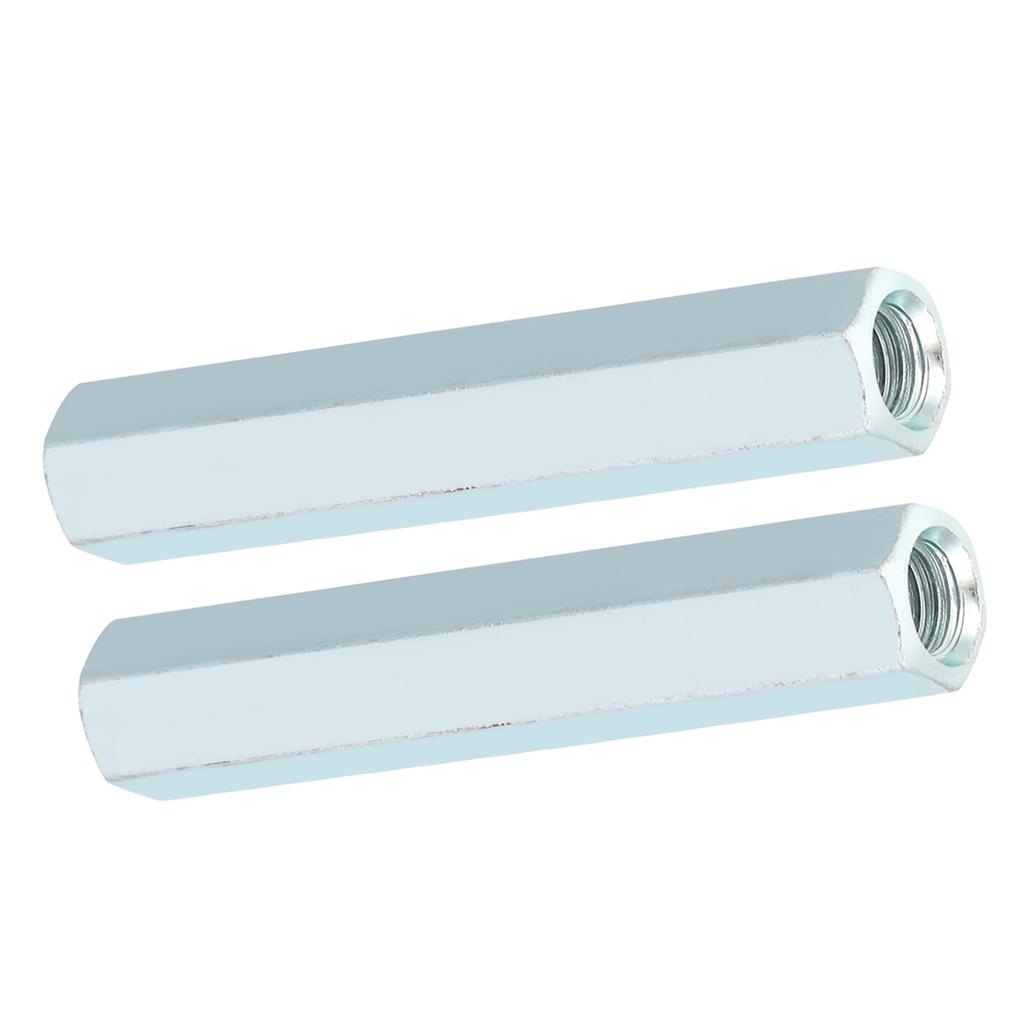 2pcs M8 * 66 Long Rod Nut Hex Hexagonal Sleeve Nut Standoff Threaded Fasteners