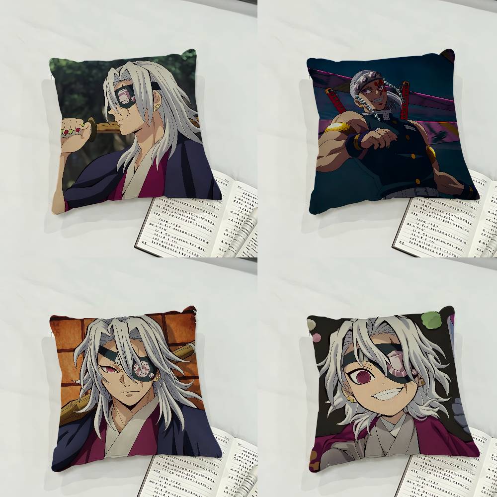 Cool Ttengen Uzui Case Plush Fabric Soft Pillowcase Double Sided Print Cushion Cover Household Gifts