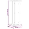 Speaker Stands (2 Pcs) Concrete Grey 30 X 30 X 80 Cm Engineered Wood