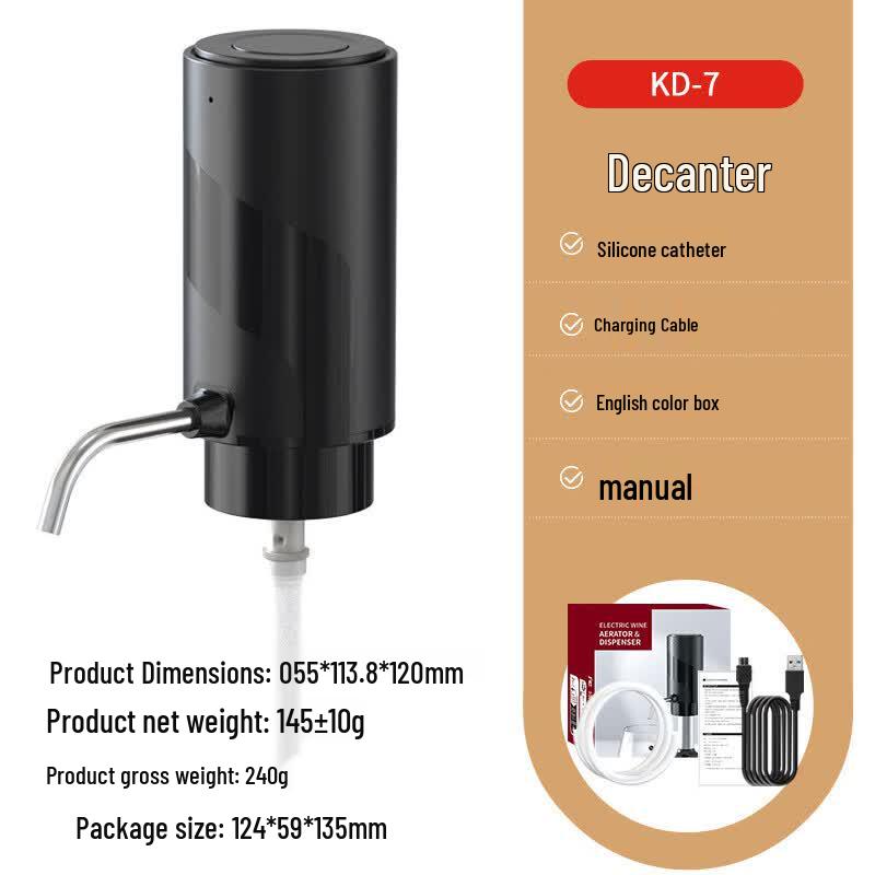 Abdo USB Rechargeable Electric Wine Pourer Dispenser