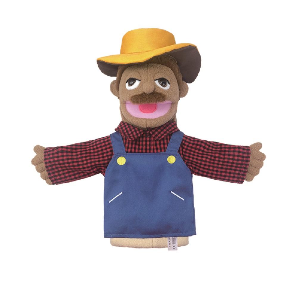New 36cm Cartoon Profession Attire Series Hand Puppet Plush Toys Doctor Police Officer Nurse Doll Parent-child Educational Toys