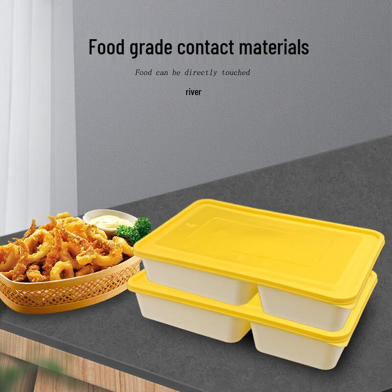 European Style Disposable 2-Compartment Food Containers