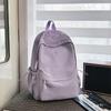 College-Stil Rucksack mit Buchstabenstickerei Leichte Schultasche Damen Rucksack mit großem Fassungsvermögen