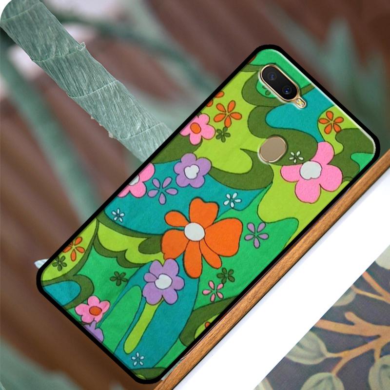 Groovy Flowers Hippie Bohemian Floral For OPPO A74 A54 A94 Case For OPPO A31 A53 A53S A5 A9 2020 A5S A15 A83 A91 A52 A72 Coque