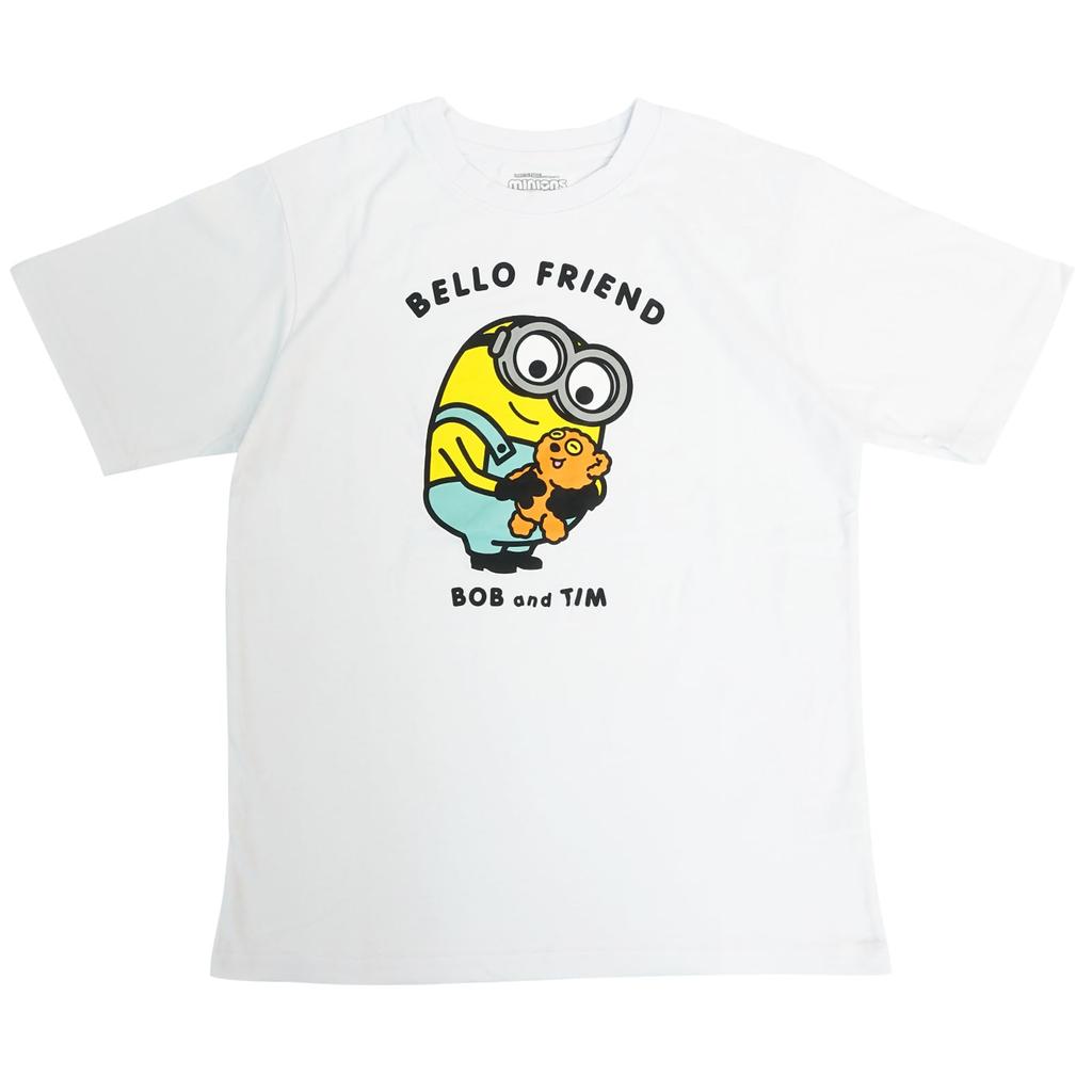 Fineplus Minions BELLO FRIEND Bob Tim Print T-Shirt