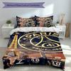 Set Copripiumino con Logo Paris Saint Germain FC da 3 Pezzi, Include 1 Copripiumino e 2 Federe, Tessuto Amico della Pelle e Confortevole, Set Biancheria da Letto Adatti